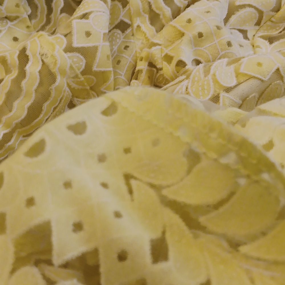 NWT Rabbit Rabbit Rabbit Yellow Lace Dress - Picture 13 of 13